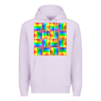 Lilac Pride lgbtq flag and leopard with glitter seamless Premium Hoodie - BundleAndBundleShop