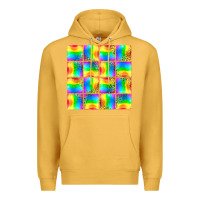 Mustard Pride lgbtq flag and leopard with glitter seamless Premium Hoodie - BundleAndBundleShop