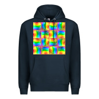 Navy Pride lgbtq flag and leopard with glitter seamless Premium Hoodie - BundleAndBundleShop