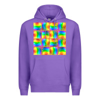 Purple Pride lgbtq flag and leopard with glitter seamless Premium Hoodie - BundleAndBundleShop