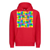 Red Pride lgbtq flag and leopard with glitter seamless Premium Hoodie - BundleAndBundleShop