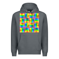 Rock Pride lgbtq flag and leopard with glitter seamless Premium Hoodie - BundleAndBundleShop