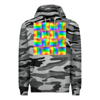 Slate Camo Pride lgbtq flag and leopard with glitter seamless Premium Hoodie - BundleAndBundleShop