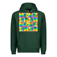 Sports Green Pride lgbtq flag and leopard with glitter seamless Premium Hoodie - BundleAndBundleShop