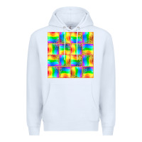 White Pride lgbtq flag and leopard with glitter seamless Premium Hoodie - BundleAndBundleShop