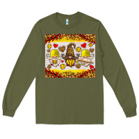Army Green softball gnome Long Sleeve Tee - HRA Design Shop