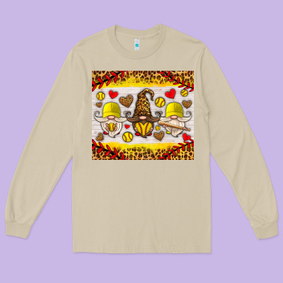 Softball Gnome Long Sleeve Tee Designed By Hra Design Shop
