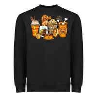 Black cocker spaniel coffee cups Heavyweight Sweatshirt - Zillion Design Studio
