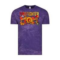 Cloud Purple firefighter mom Vintage Tee - Zillion Design Studio