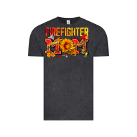 Vintage Black firefighter mom Vintage Tee - Zillion Design Studio
