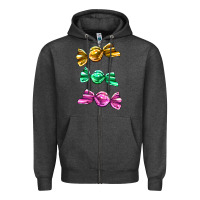 Charcoal Heather colorful candies Zipper Hoodie - AdoDesignShop