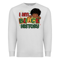 Dove Grey i am black history black boy Premium Sweatshirt - MaliasSmallBusiness