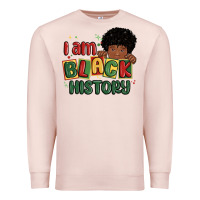 Pale Pink i am black history black boy Premium Sweatshirt - MaliasSmallBusiness