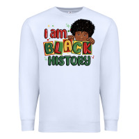 White i am black history black boy Premium Sweatshirt - MaliasSmallBusiness
