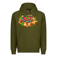 Army Green nacho Premium Hoodie - AdoDesignShop