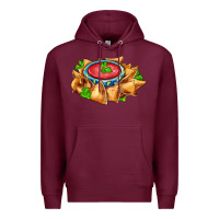 Burgundy nacho Premium Hoodie - AdoDesignShop