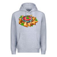 Heather Grey nacho Premium Hoodie - AdoDesignShop