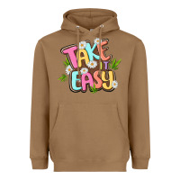 Toasted Coconut take it easy Heavyweight Hoodie - MaliasSmallBusiness