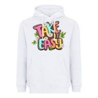 White take it easy Heavyweight Hoodie - MaliasSmallBusiness