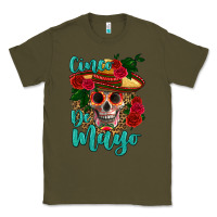 Army Green cinco de mayo skull Classic Tee - HRA Design Shop