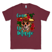 Burgundy cinco de mayo skull Classic Tee - HRA Design Shop