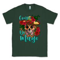 Sports Green cinco de mayo skull Classic Tee - HRA Design Shop