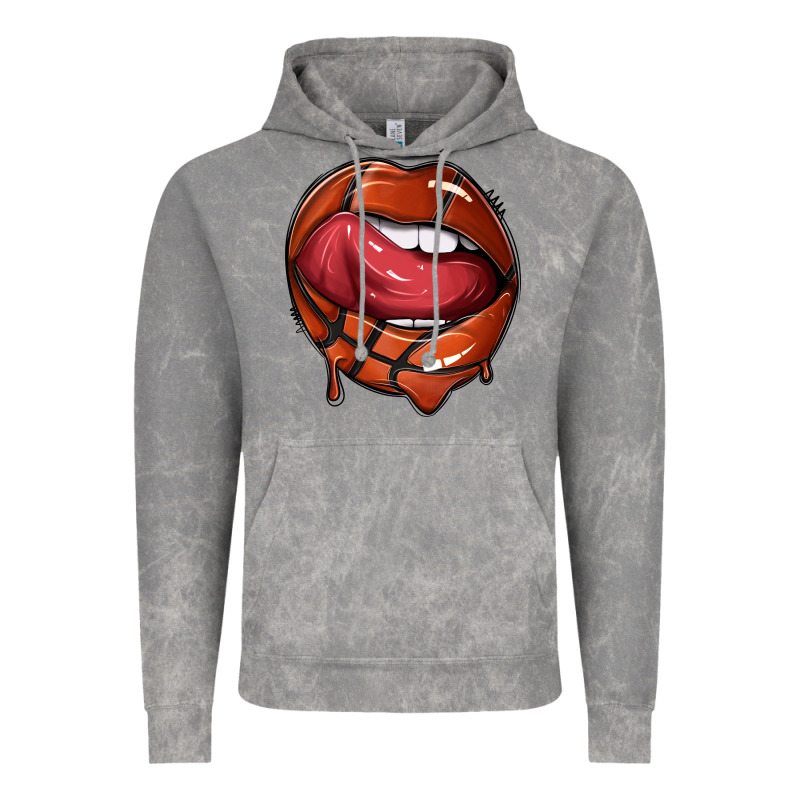 Sports Lips Basketball Vintage Hoodie by texasbilliewilder | Teevron
