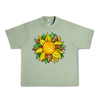 Oil Green lemon sunflower Urban Heavy Tee - Zillion Design Studio