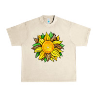 Sandshell lemon sunflower Urban Heavy Tee - Zillion Design Studio