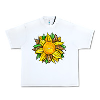 White lemon sunflower Urban Heavy Tee - Zillion Design Studio
