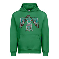 Emerald Cowhide Aztec Thunderbird Urban Hoodie - Bettercallsaul