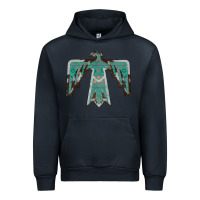 Navy Cowhide Aztec Thunderbird Urban Hoodie - Bettercallsaul