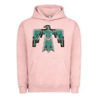 Pigment Salmon Cowhide Aztec Thunderbird Urban Hoodie - Bettercallsaul