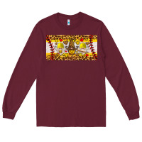 Burgundy softball gnome license plate Long Sleeve Tee - HRA Design Shop