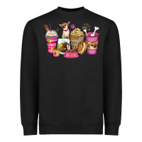 Black Chihuahua coffee cups Heavyweight Sweatshirt - Zillion Design Studio