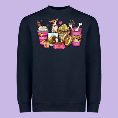 Heavyweight Sweatshirt Chihuahua coffee cups