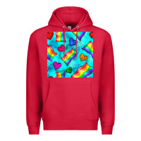 Cardinal Pride lgbtq flags and leopard seamless pattern Premium Hoodie - BundleAndBundleShop