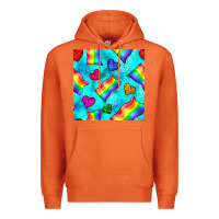 Carrot Pride lgbtq flags and leopard seamless pattern Premium Hoodie - BundleAndBundleShop