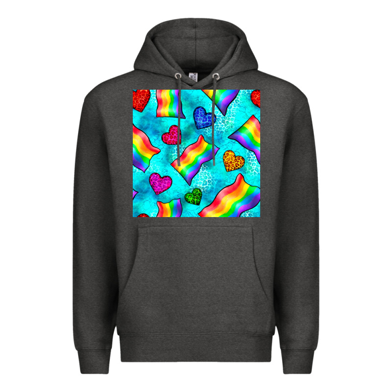 Pride Lgbtq Flags And Leopard Seamless Pattern Premium Hoodie by BundleAndBundleShop | Teevron