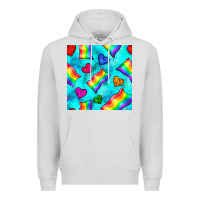 Dove Grey Pride lgbtq flags and leopard seamless pattern Premium Hoodie - BundleAndBundleShop