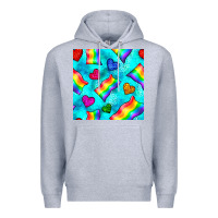Heather Grey Pride lgbtq flags and leopard seamless pattern Premium Hoodie - BundleAndBundleShop