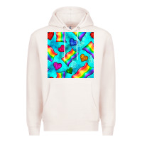 Pale Pink Pride lgbtq flags and leopard seamless pattern Premium Hoodie - BundleAndBundleShop