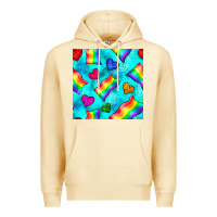 Pina Colada Pride lgbtq flags and leopard seamless pattern Premium Hoodie - BundleAndBundleShop