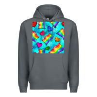 Rock Pride lgbtq flags and leopard seamless pattern Premium Hoodie - BundleAndBundleShop