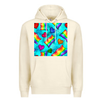 Sandshell Pride lgbtq flags and leopard seamless pattern Premium Hoodie - BundleAndBundleShop