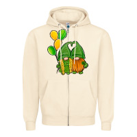 Sandshell St Patrick's Day Gnomes Zipper Hoodie - Jasminsmagicworld