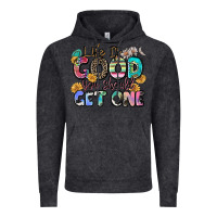 Vintage Black life is good you should get one Vintage Hoodie - Zillion Design Studio