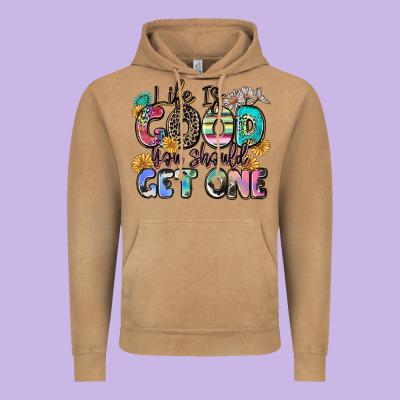 Life Is Good You Should Get One Vintage Hoodie Designed By Zillion Design Studio