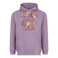 Lavender staying delulu is the solulu Heavyweight Hoodie - MaliasSmallBusiness
