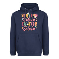 Navy staying delulu is the solulu Heavyweight Hoodie - MaliasSmallBusiness